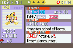 More information about "Shiny WISHMKR Jirachi Save (Use For Colosseum Bonus Disc)"