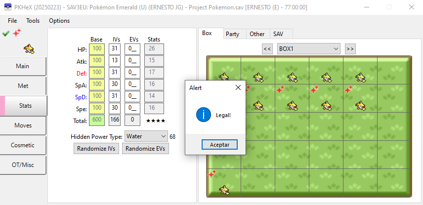 Pokémon Emerald (U) (ERNESTO JG) (Jirachi SHINY CHANNEL)- Project Pokemon